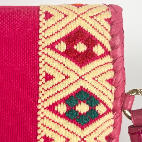 New Anthropologie Clutch Purse Woven Boho Tassel Bohemian Coastal Cowgirl Hippie - Picture 7 of 8